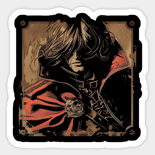 Harlock Sticker by Trontee